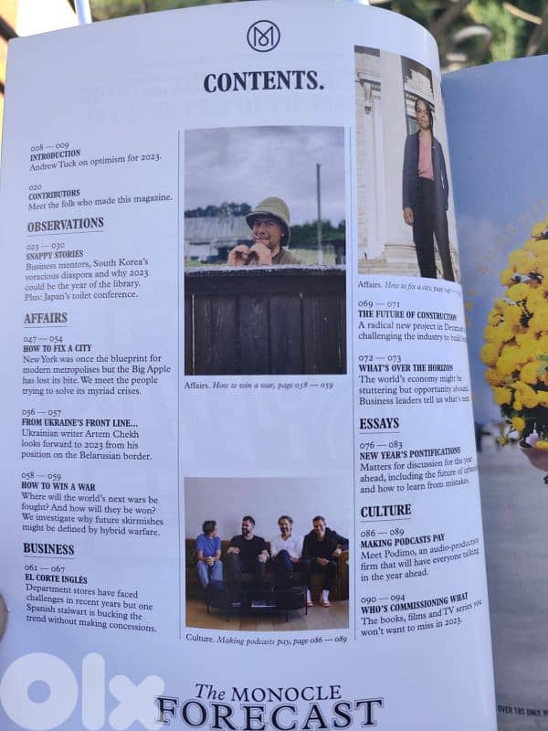 the forecast Monocle magazine,issue 13,2023,The future fixers 2