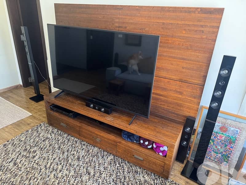 Premium Solid Wood TV Stand 1