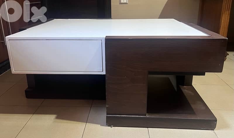 Modern Coffee Table – Solid Wood – 110x75x48 cm 1