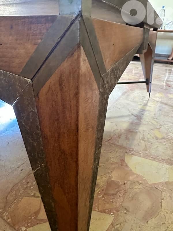 Vintage Handmade Solid Coffee Table – Heavy Duty – Antique Style 1