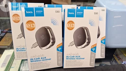 HOCO E80 IN-CAR AUX WIRELESS RECEIVER BT 5.3