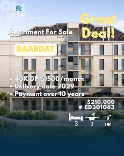 Under-Construction Apartment for Sale | Baabdat | Edge AI Real Estate