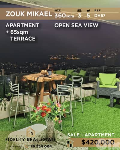 Apartment for sale in Zouk Mikael DH57 شقة للبيع في زوق مكايل