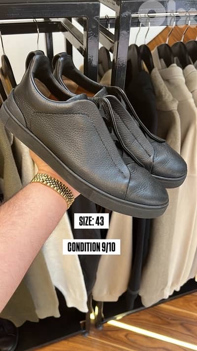 Zegna Black Sneakers