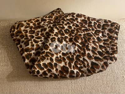 leopard silk scarf