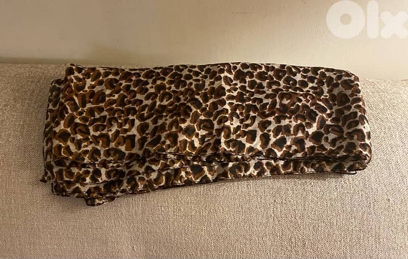 leopard silk scarf 1