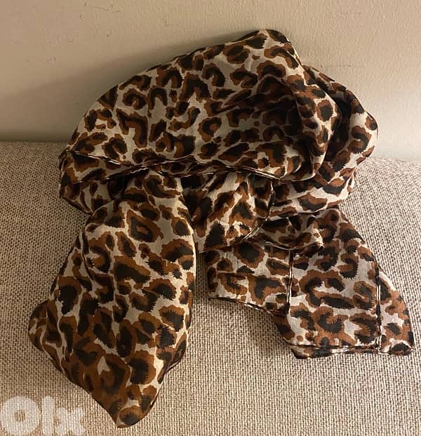leopard silk scarf 2