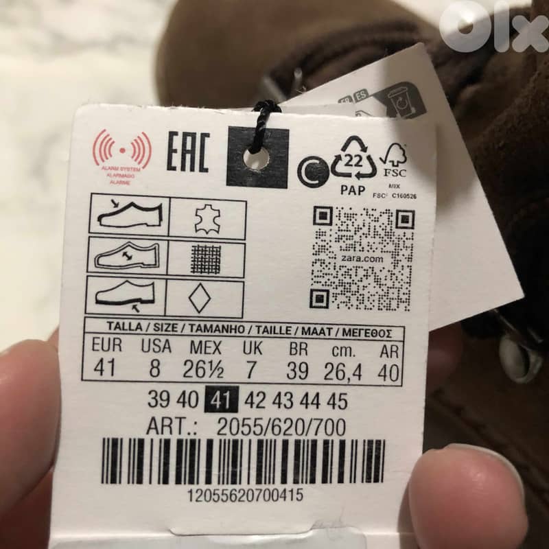 Zara - CHUNKY LEATHER BOOTS SIZE 41 12