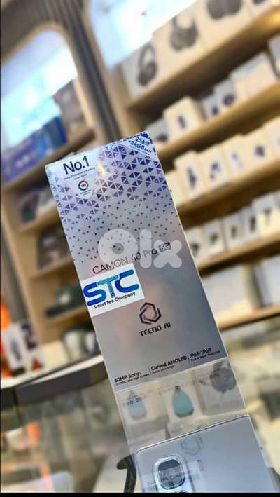 Tecno canon 40 pro 5G 256G/24 ram 1 year warranty STC Lebanon open box