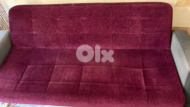 sofa bed +one small 2