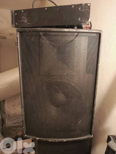 15" speakers + amplifier