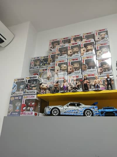 funko pop huge collection marvel anime stranger things