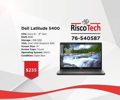 Dell Latitude 5400 14” - Core i5-8TH – RAM 8GB – SSD 256GB - لابتوب
