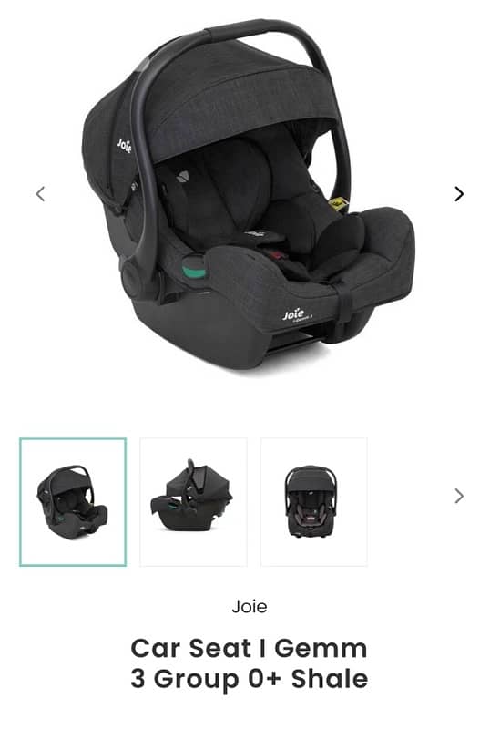 car seat joie I-Gemm 3 barely used with box 1