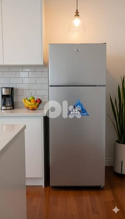 refrigerator AGI 142x55cm silver