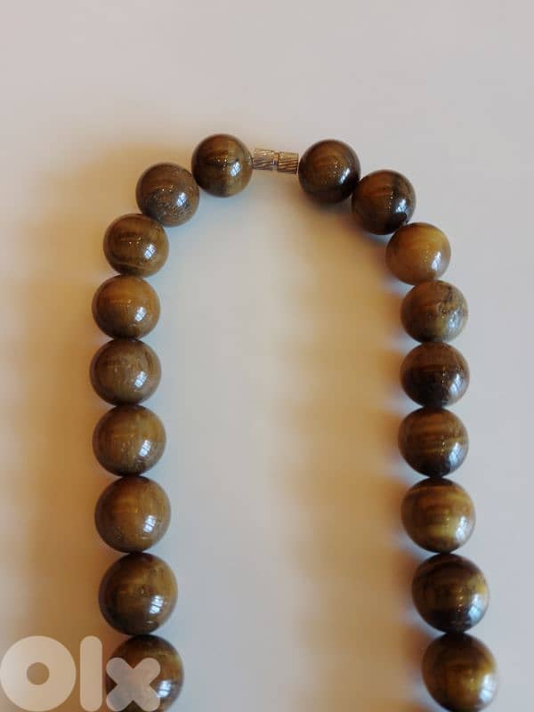 Unique Women Necklace Tiger Eye Beads 3