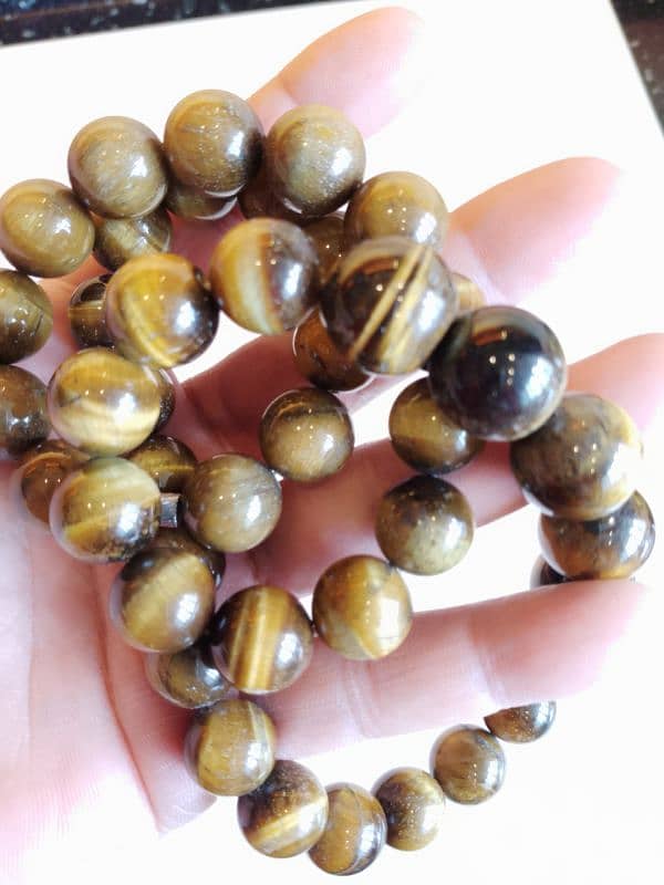 Unique Women Necklace Tiger Eye Beads 5