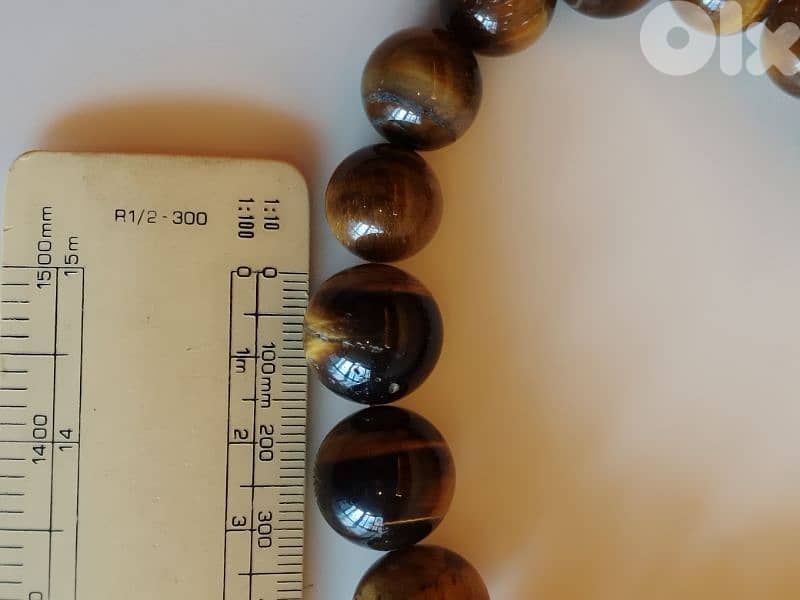 Unique Women Necklace Tiger Eye Beads 10