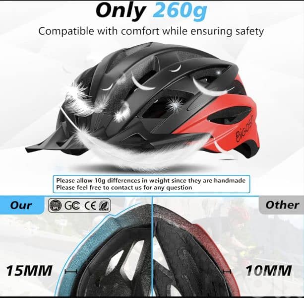 BiGosh bicycle helmet, adjustable,for mountain& road bikes_4$ delivery 3