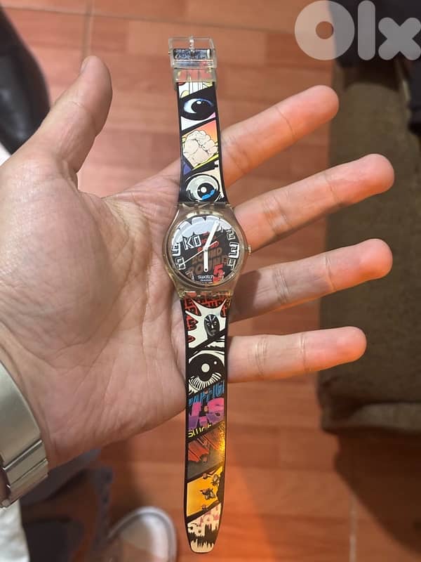 VINTAGE 2008 Swatch "AHHHH!" (GE226) - Rare Comic Book Pop Art Watch 2