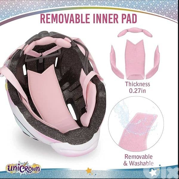 ANIMILES Kids bicycle & multi sports Helmet, 3D Unicorn/4$ delivery 4