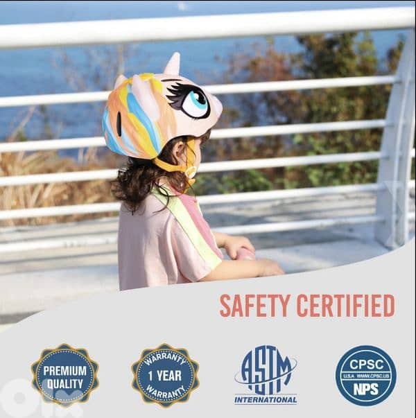 ANIMILES Kids bicycle & multi sports Helmet, 3D Unicorn/4$ delivery 9