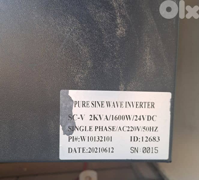 Inverter + 2 batteries 1