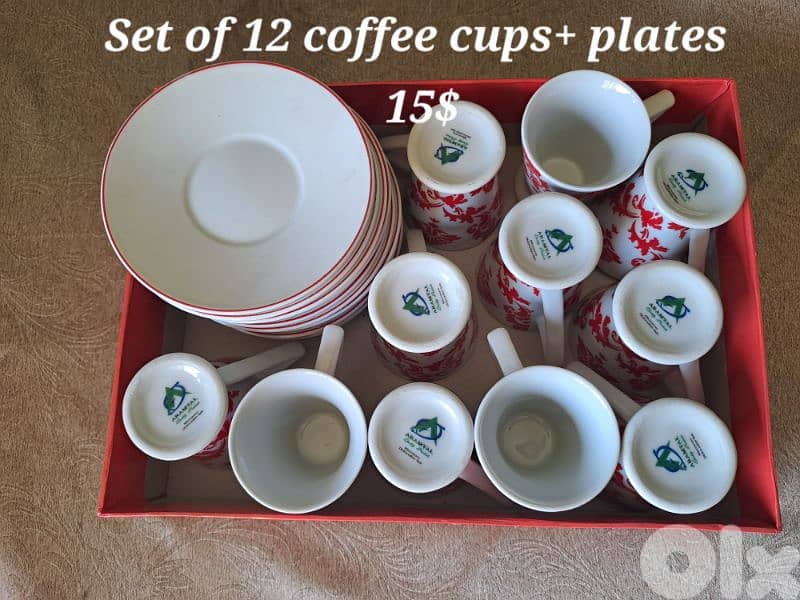Coffee cups and plates, excellent condition 1