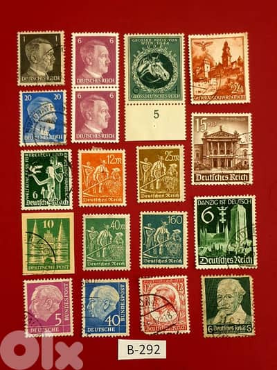 Germany Reich set of 18 stamps Lot# B-292
