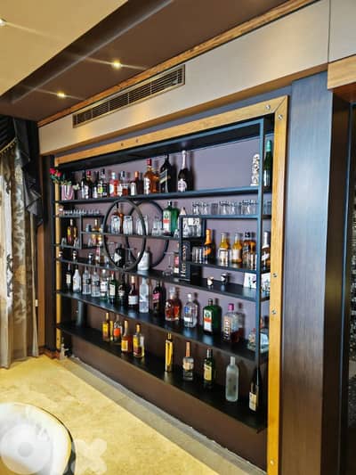 Luxury Wall Bar Unit – Modern Design with Built-in Lighting