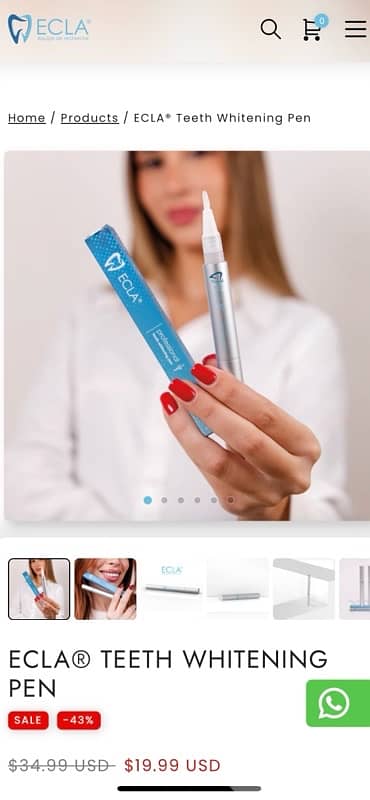 Ecla teeth whitening pen