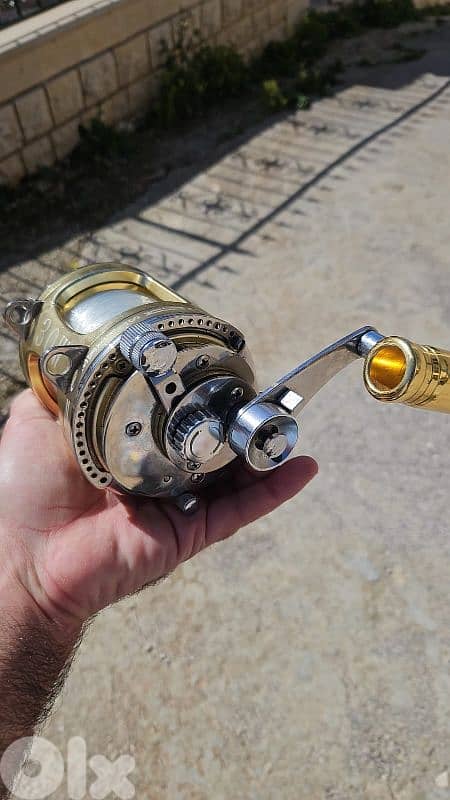 Fishing- 2x Tuna Rods + reel 1