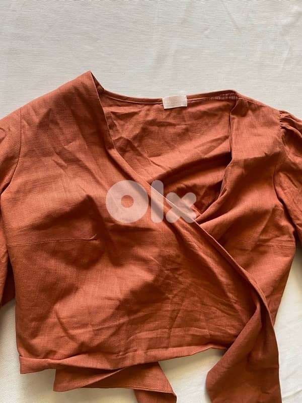 linen wrap blouse 3