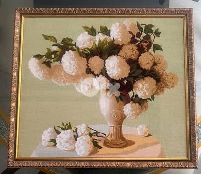 Embroidery  “Lace Bouquet of Hydrangea”
