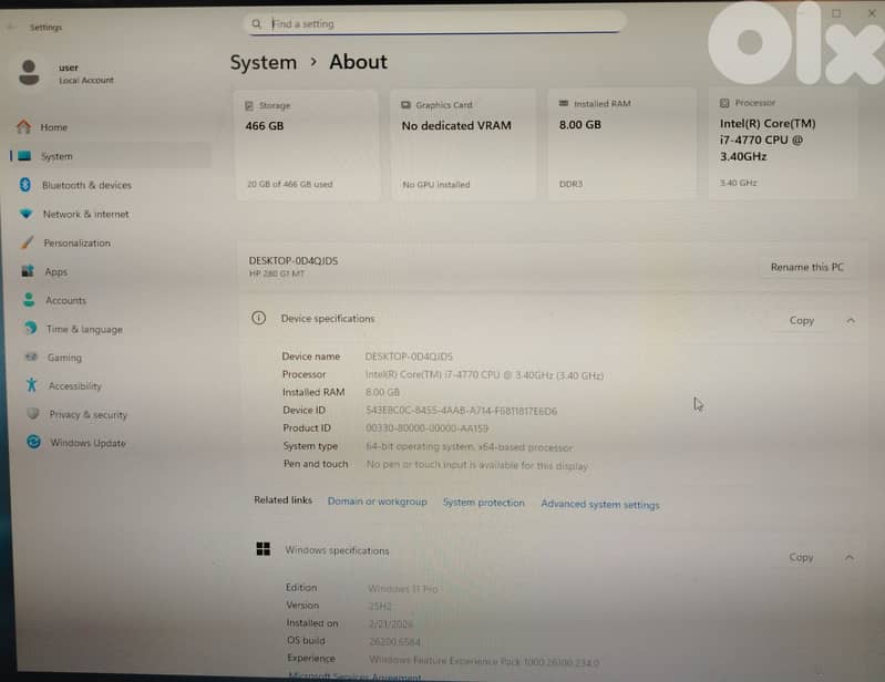 HP Branded Desktop i7 and i5 2