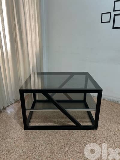 Modern Tempered Glass Table - Coffee Table - طاولة زجاج صالون