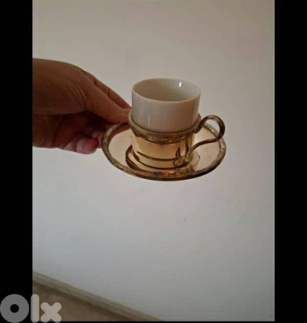 Silver plated coffee cups 1