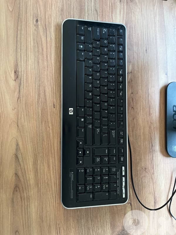 HP office computer + screen + keyboard + gaming mouse 1
