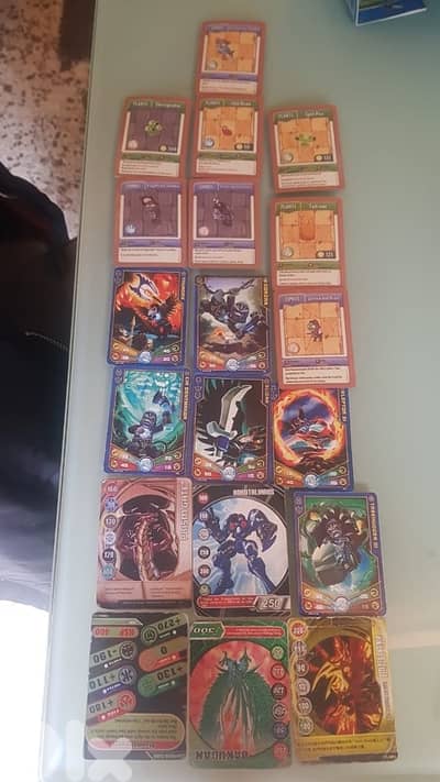 original chima, dragon ball Z, bakugan,plant vs zombies 2010 lcards