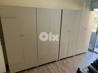 خزانتين 4 درف جديدة من المعمل بافضل الاسعار