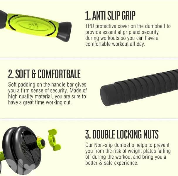 40kg Set adjustable dumbbell 6