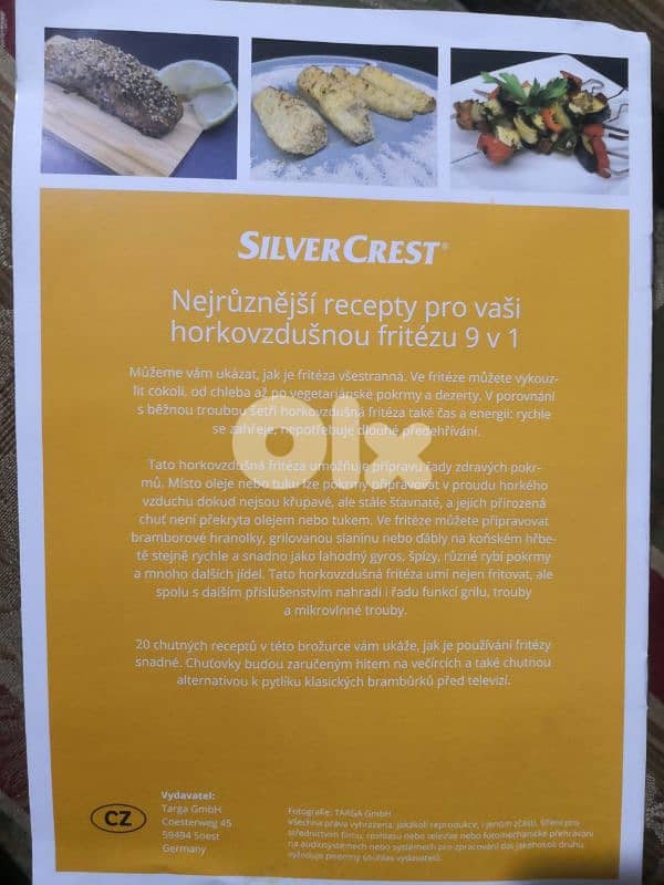 Silvercrest Air Fryer 9in1 4
