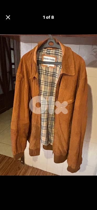 Vintage Paolo Bado Milano Real Suede Leather Jacket -XXL-Made in Italy