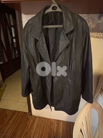 Vintage German Real Leather Jacket - size 40 women L - Made in Germany