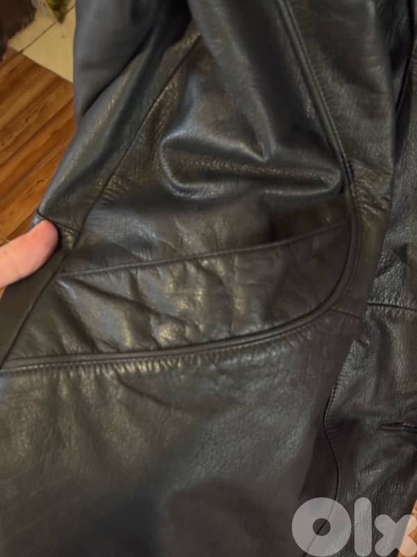 Vintage German Real Leather Jacket - size 40 women L - Made in Germany 2