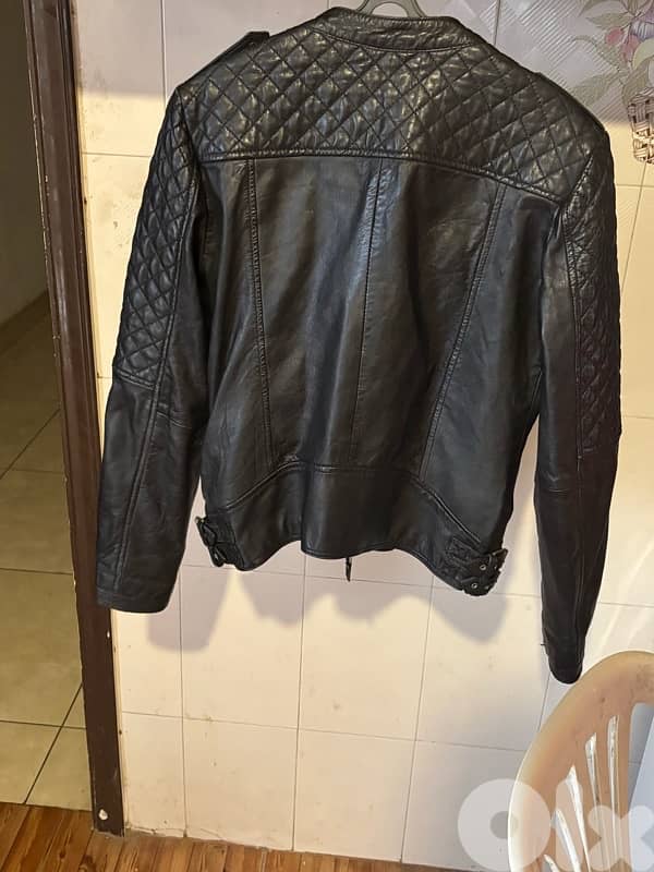 Pull & Bear Real Sheep Leather Biker Jacket - Women’s Medium 2