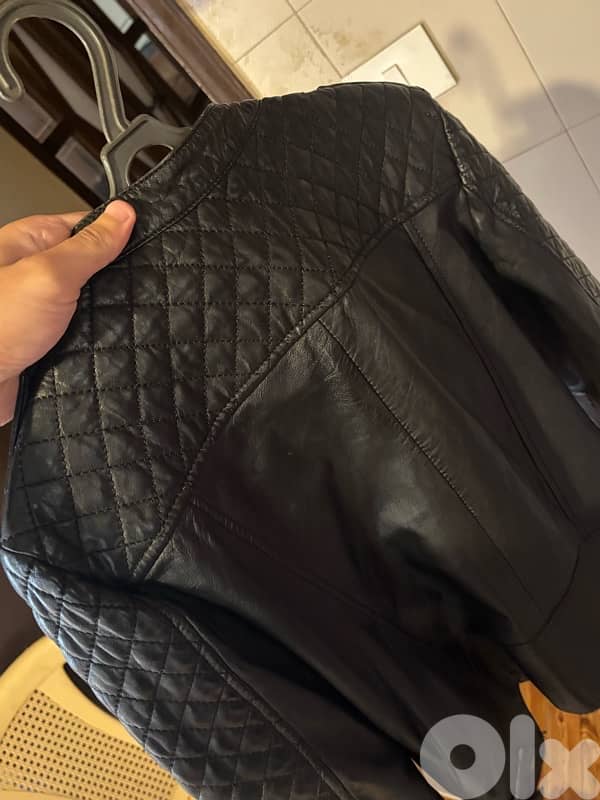 Pull & Bear Real Sheep Leather Biker Jacket - Women’s Medium 7