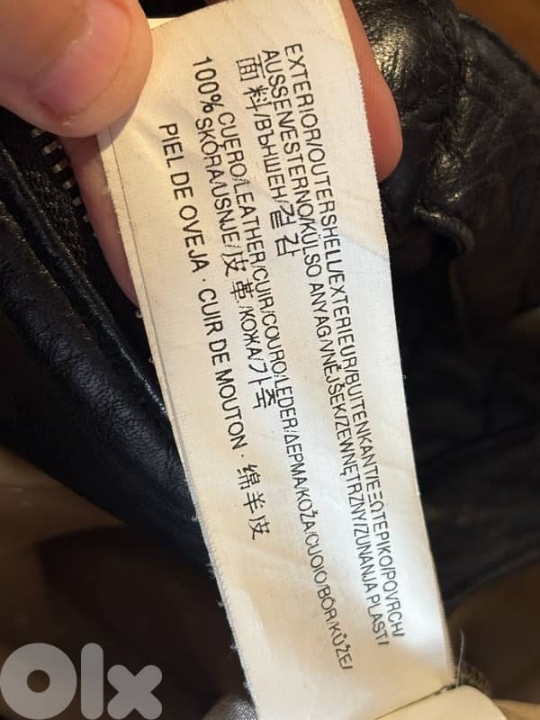 Pull & Bear Real Sheep Leather Biker Jacket - Women’s Medium 8