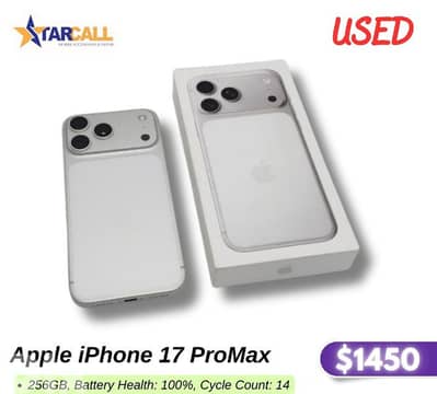 apple iphone 17 pro max used 256