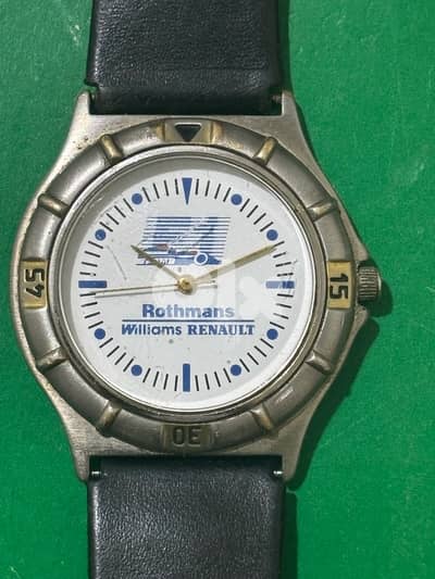 Rare Vintage Williams Renault F1 Watch - Rothmans Racing (1990s)